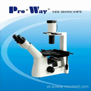 Microscópio biológico invertido profissional